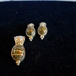Earrings & Pendant Set